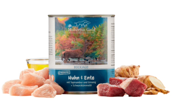 Hubertus Gold Seizoensmenu ‘Bockjagd 2025’ (kip en eend) 800 gram